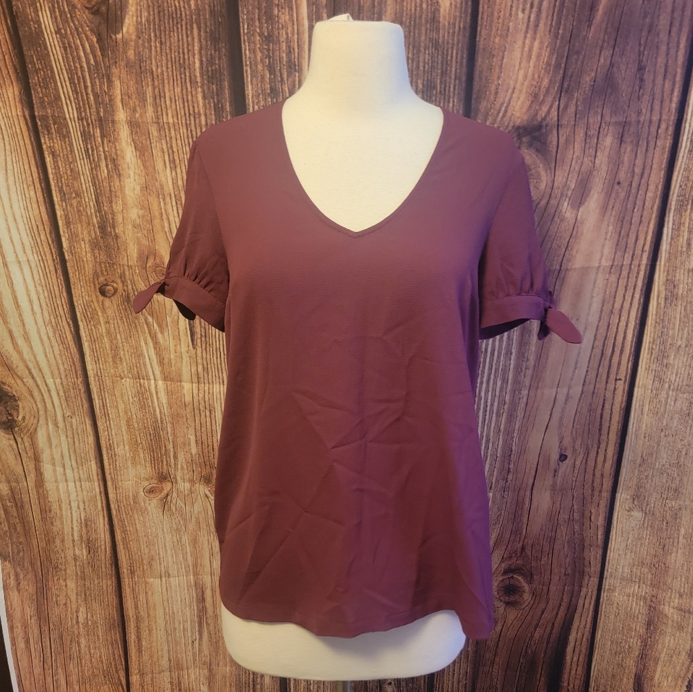 Modcloth Top Size S Burgundy Purple